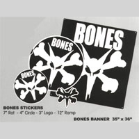 Наклейки и баннер Bones